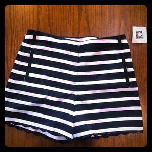 Anne Klein Navy/White Shorts Size 8